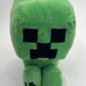 Minecraft Creeper Green Monster Stuffed Pixel Plush Coin Bank 9 inch Mojang
